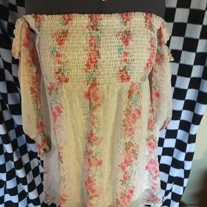 🤡5 for 20🤡 floral peasant shirt